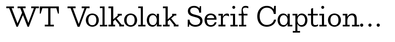 WT Volkolak Serif Caption Thin image